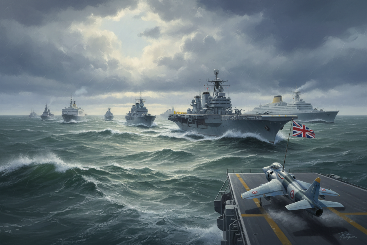 Falklands War 1982 scale model kits including Sea Harriers Mirages and South Atlantic warships