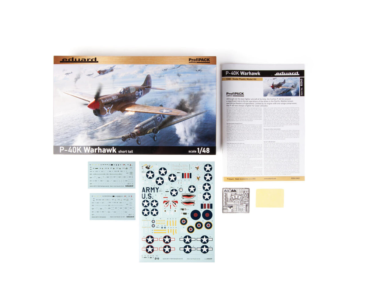Eduard 1/48 P-40K Warhawk Short Tail ProfiPACK (82243) — New — 1/48 Scale, Aircraft, P-40 Warhawk — image 2 of 17