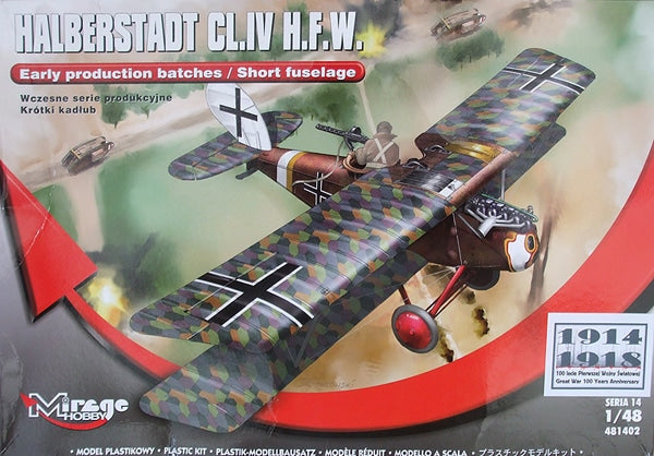 Mirage Hobby 1/48 HALBERSTADT CL.IV H.F.W. Early production batches/Short fuselage (481402)