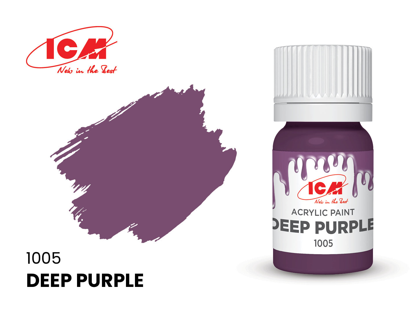ICM Acrylic Paint 12ml Deep Purple (1005)