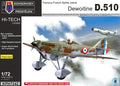 KP Models 1/72 Dewoitine D.510 (KPH7242) — New — Aircraft, Military