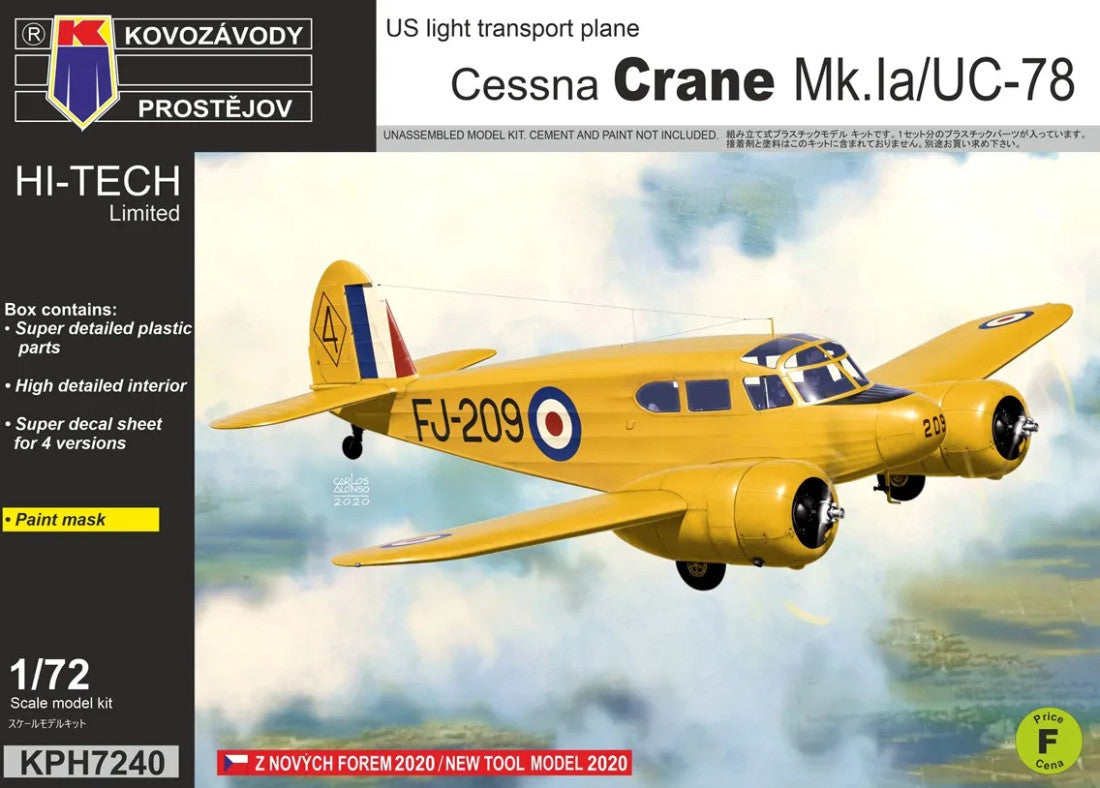 KP Models 1/72 Cessna Crane Mk.Ia / UC-78 (KPH7240) — New — Aircraft, Military