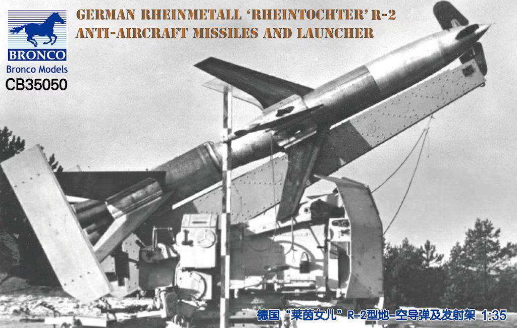 Bronco Models 1/35 Bronco Models 1/35 German Rheinmetall "Rheintochter" R-2 Anti-Aircraft Missiles and Launcher (35050)