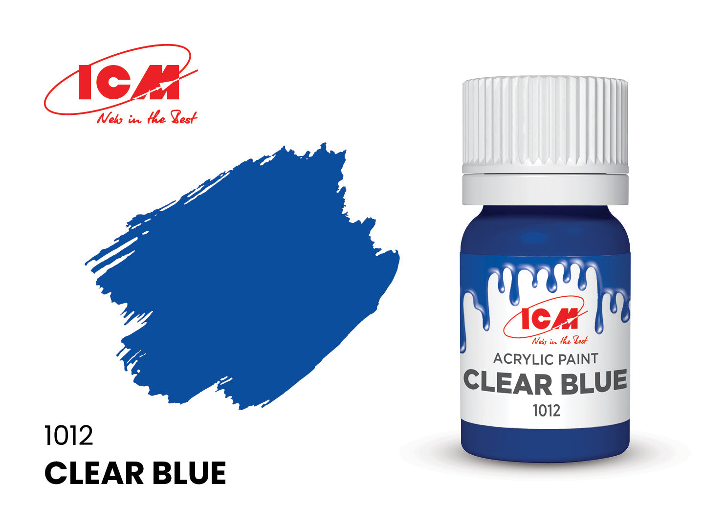 ICM Acrylic Paint 12ml Clear Blue (1012)