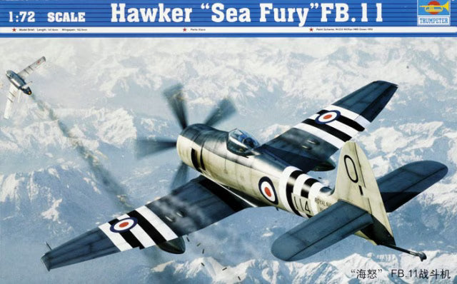 Trumpeter 1/72  Hawker "Sea Fury" FB.11 (01631)