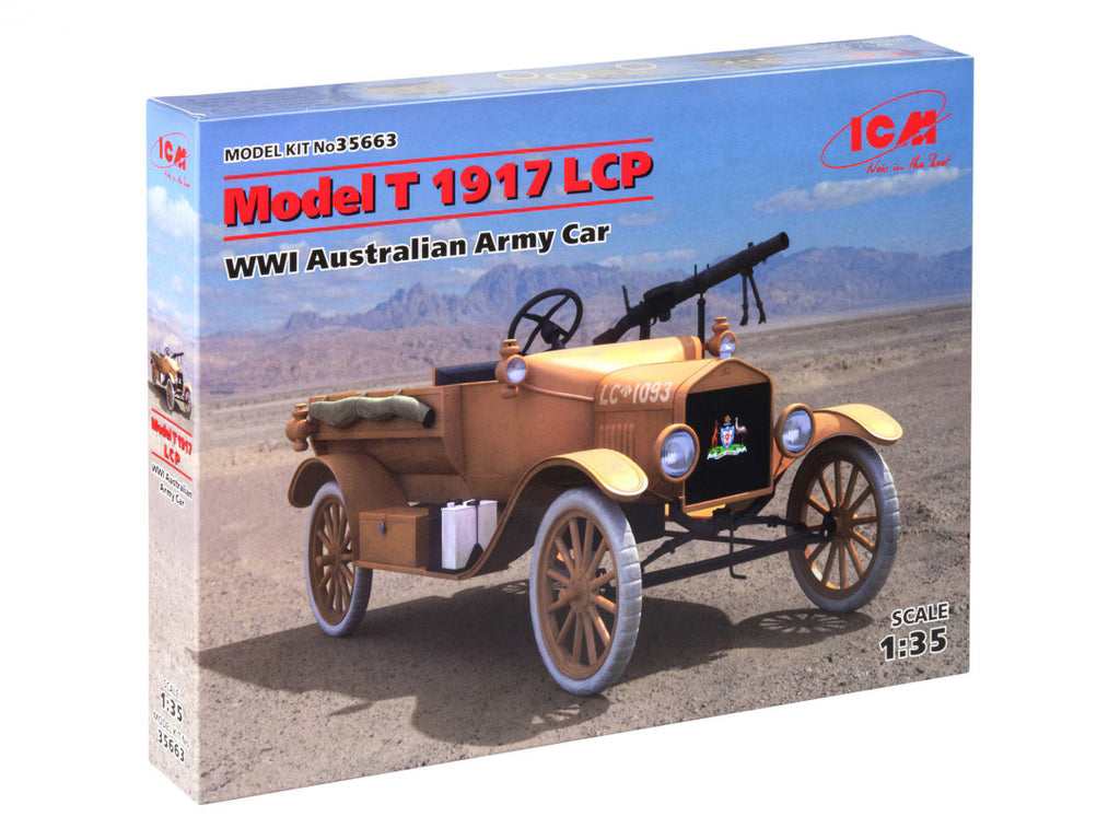 ICM 1/35 Model T 1917 LCP WWI Australian Army Car (35663)