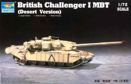 Trumpeter 1/72 British Challenger I (Desert Version) (07105)