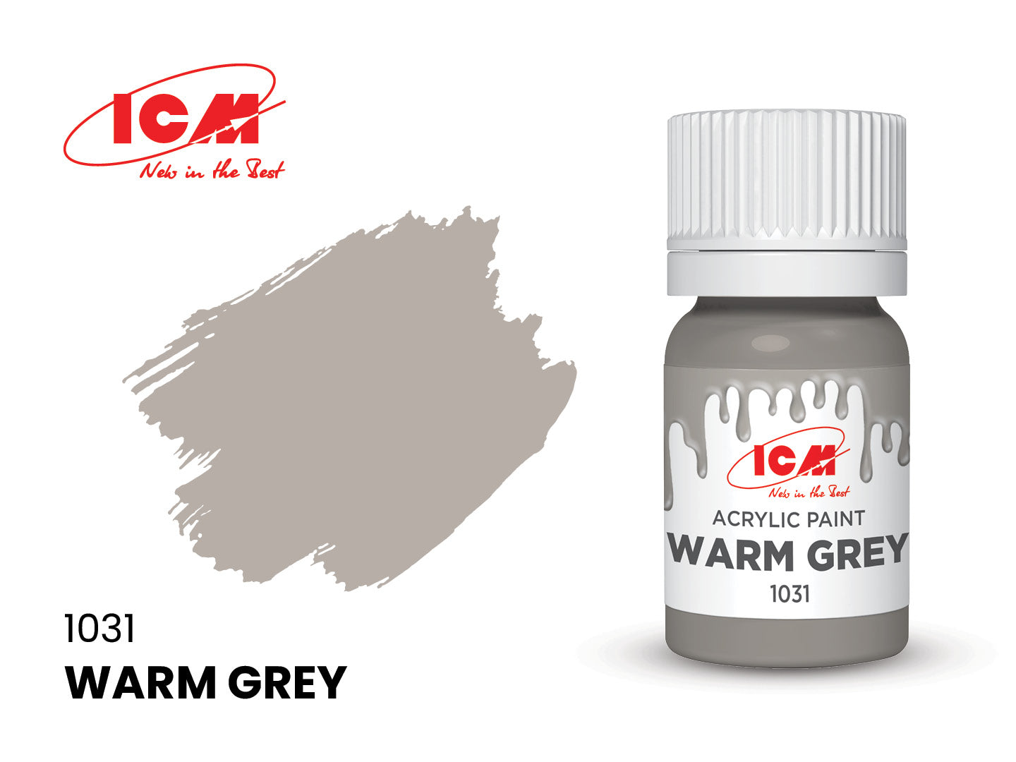 ICM Acrylic Paint 12ml Warm Grey (1031)