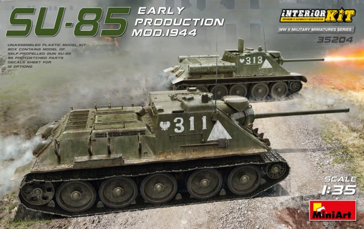 MiniArt 1/35 SU-85 Early Production Mod. 1944 (Interior Kit) (35204)