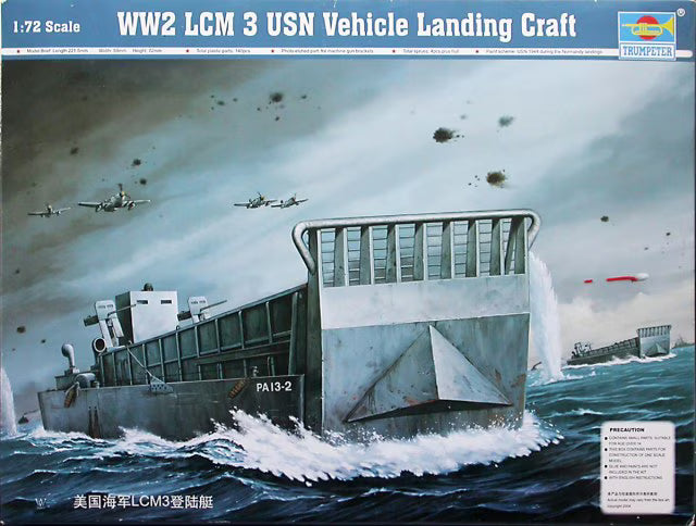 Trumpeter 1/72 WWII LCM (3) USN Landing Craft (07213)