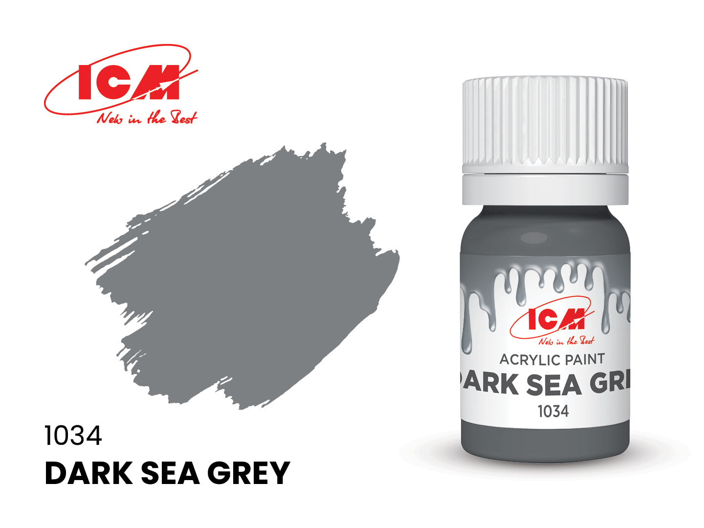 ICM Acrylic Paint 12ml Dark Sea Grey (1034)