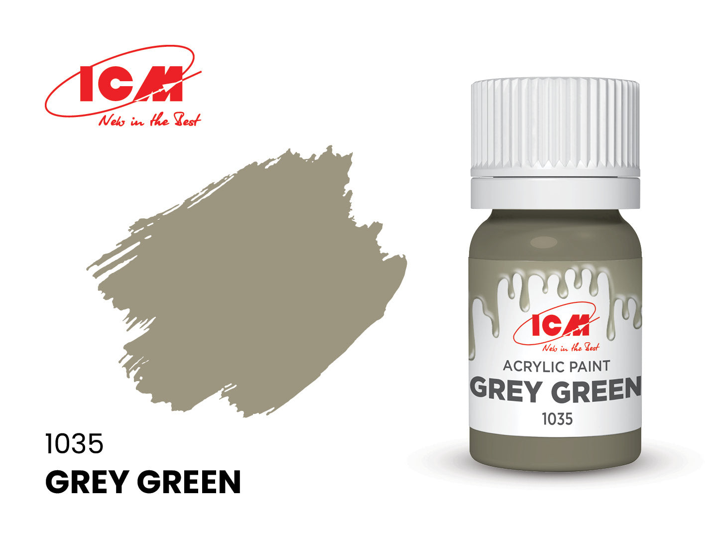 ICM Acrylic Paint 12ml Grey Green (1035)