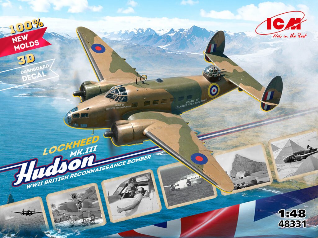 ICM 1/48 Lockheed Hudson Mk.III RAF Reconnaissance Bomber (48331) — New — Aircraft, Military — image 2 of 3