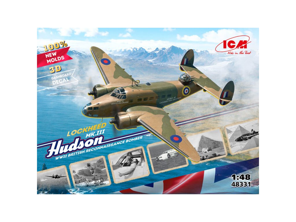 ICM 1/48 Lockheed Hudson Mk.III RAF Reconnaissance Bomber (48331) — New — Aircraft, Military — image 3 of 3