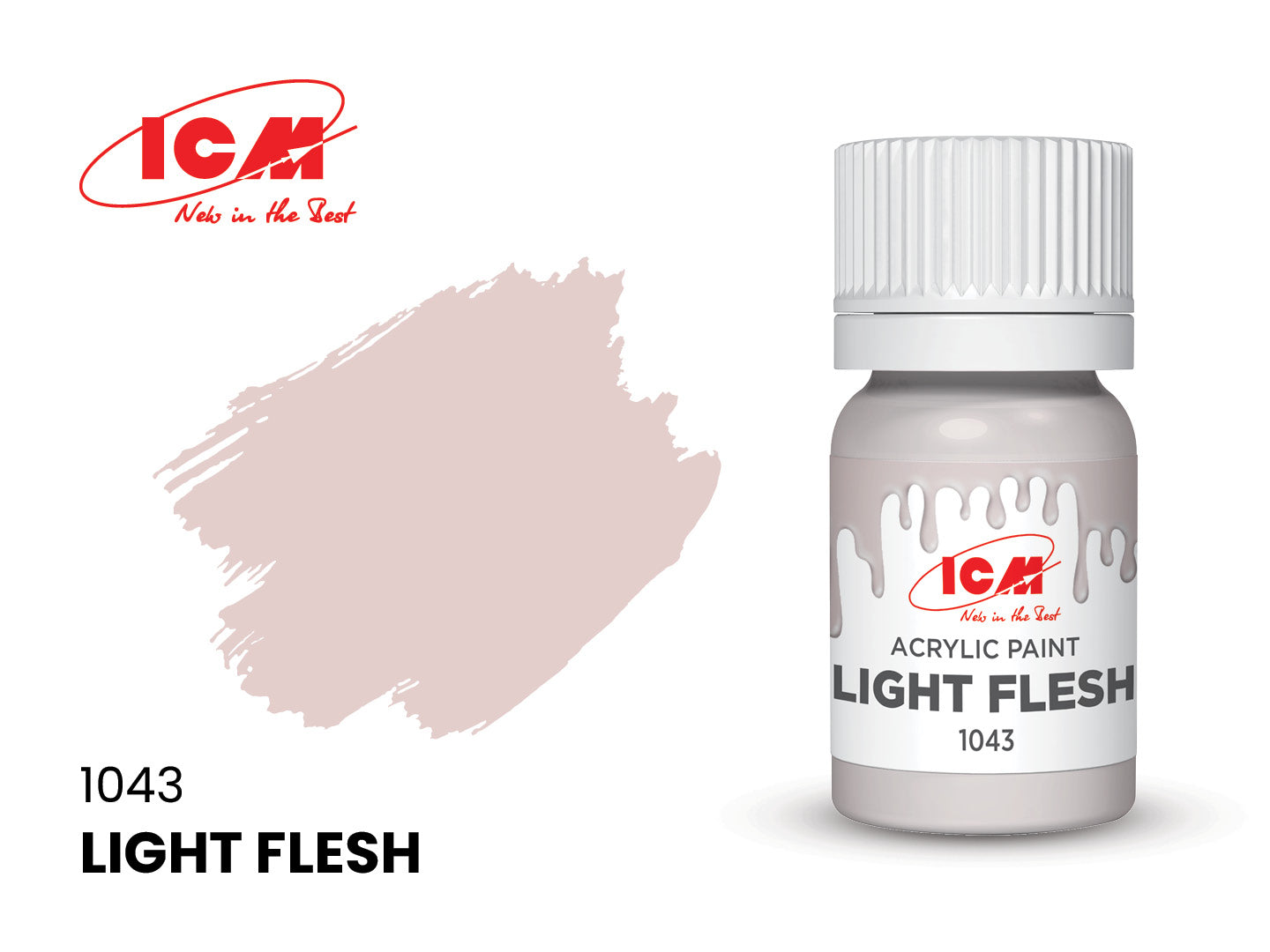 ICM Acrylic Paint 12ml Light Flesh (1043)