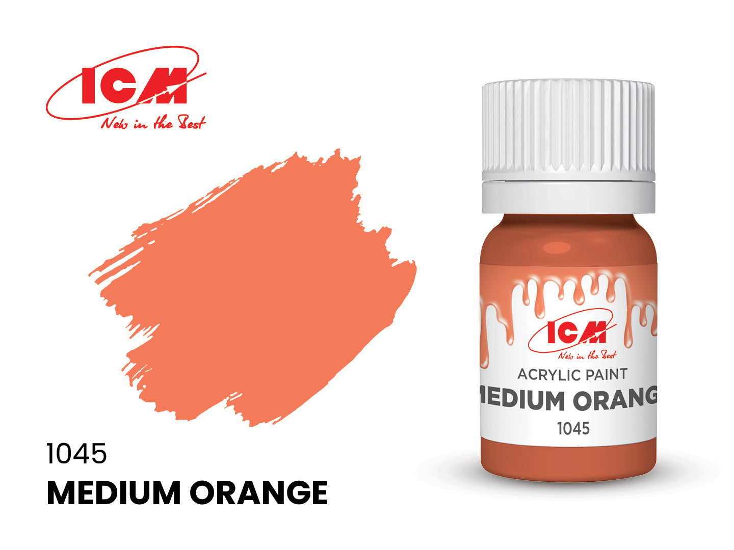ICM Acrylic Paint 12ml Medium Orange (1045)