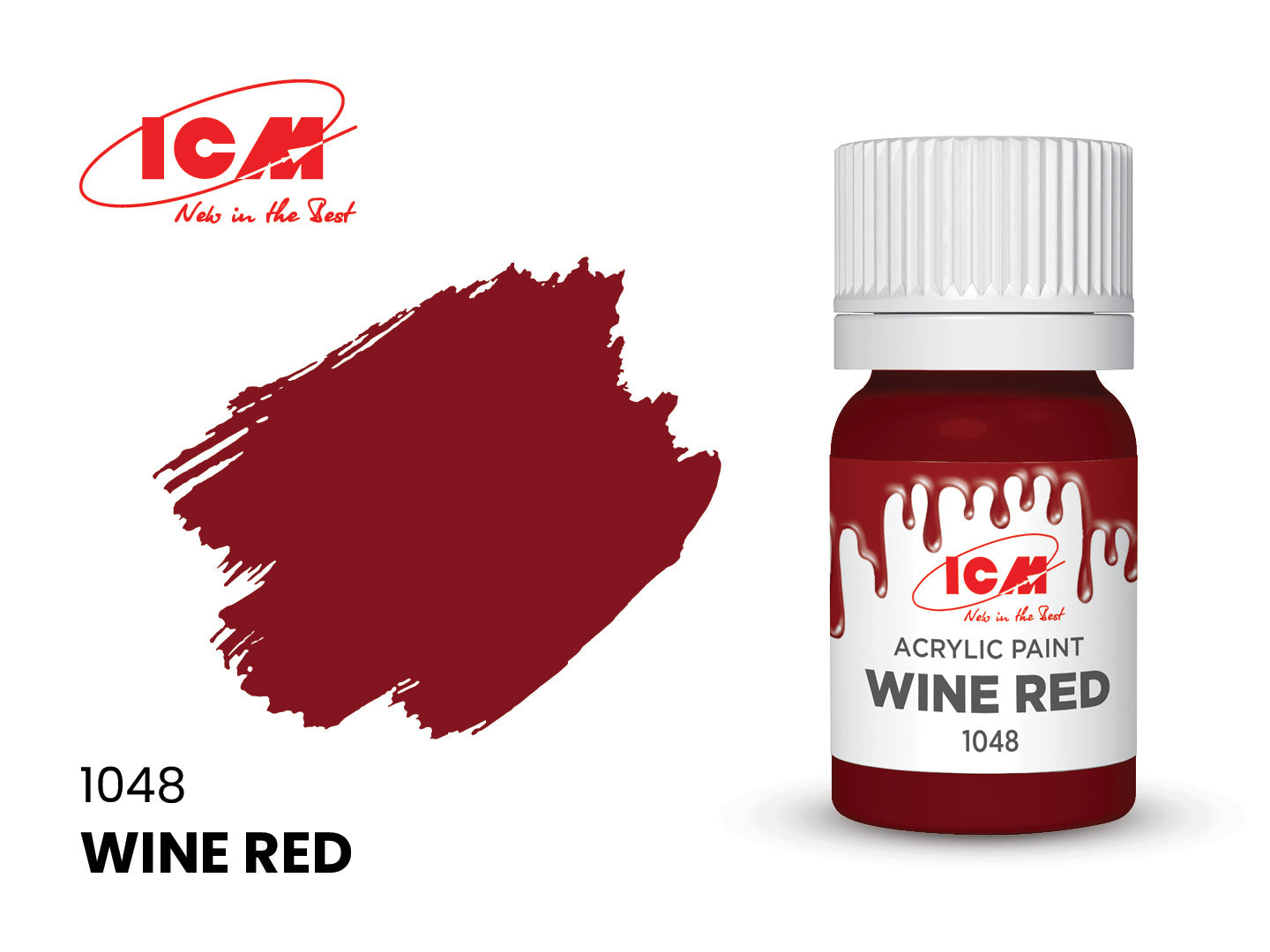 ICM Acrylic Paint 12ml Wine Red (1048)