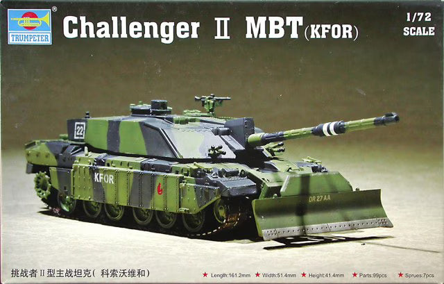 Trumpeter 1/72 Challenger 2 KFOR Tank (07216)