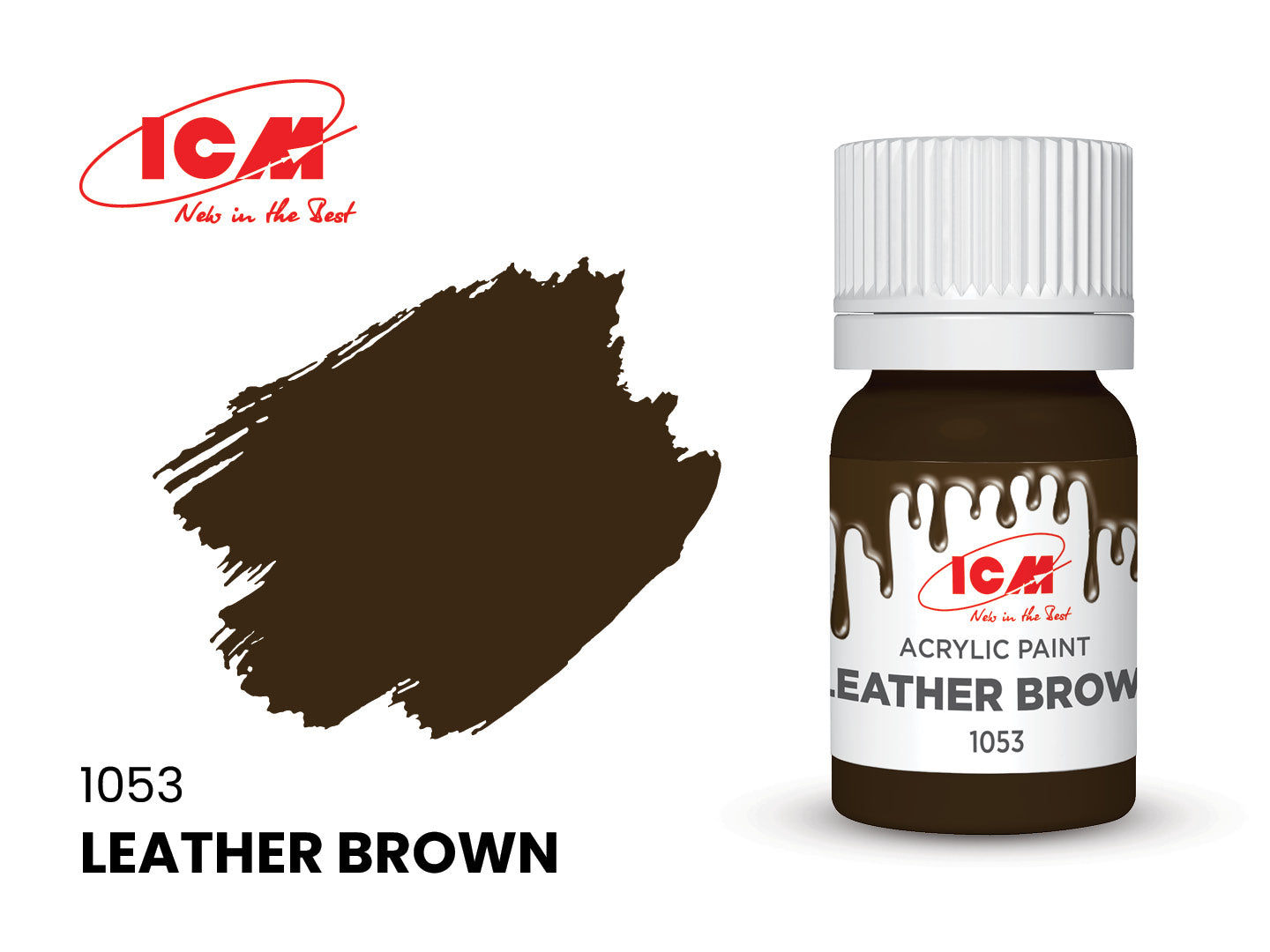 ICM Acrylic Paint 12ml Leather Brown (1053)