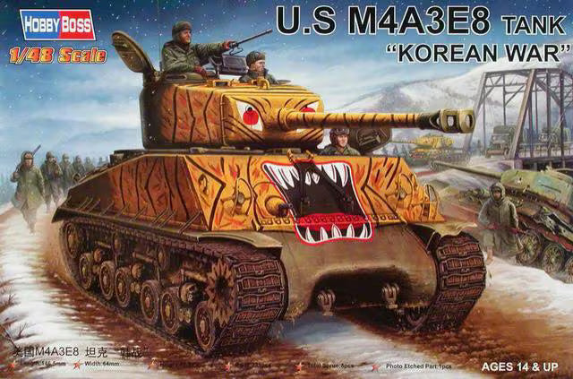 HobbyBoss 1/48 U.S. M4A3E8 Tank Korean War (84804)