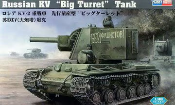 HobbyBoss 1/48 Russian KV "Big Turret" Tank (84815)