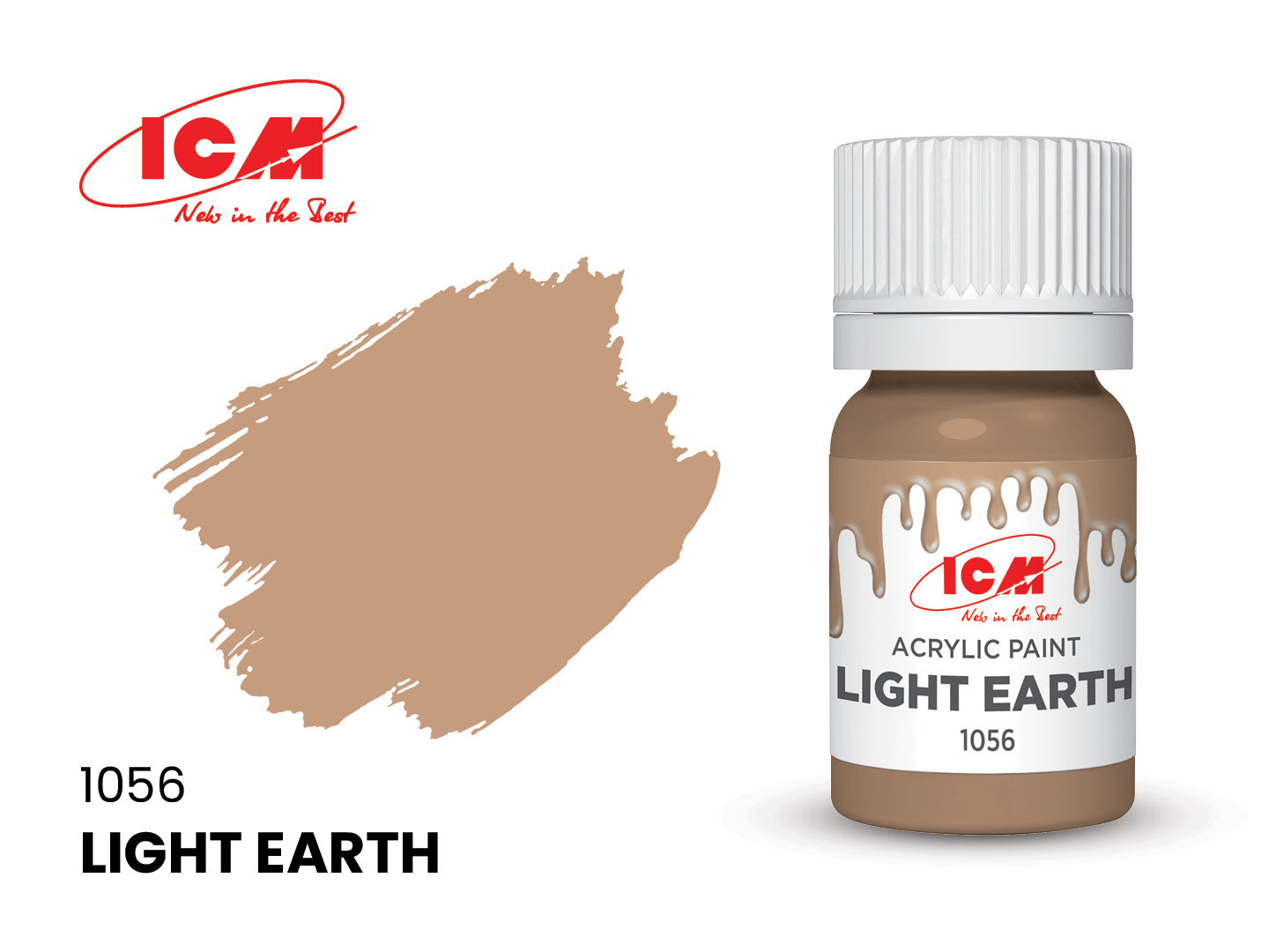 ICM Acrylic Paint 12ml Light Earth (1056)