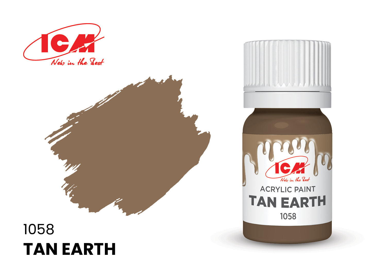 ICM Acrylic Paint 12ml Tan Earth (1058)