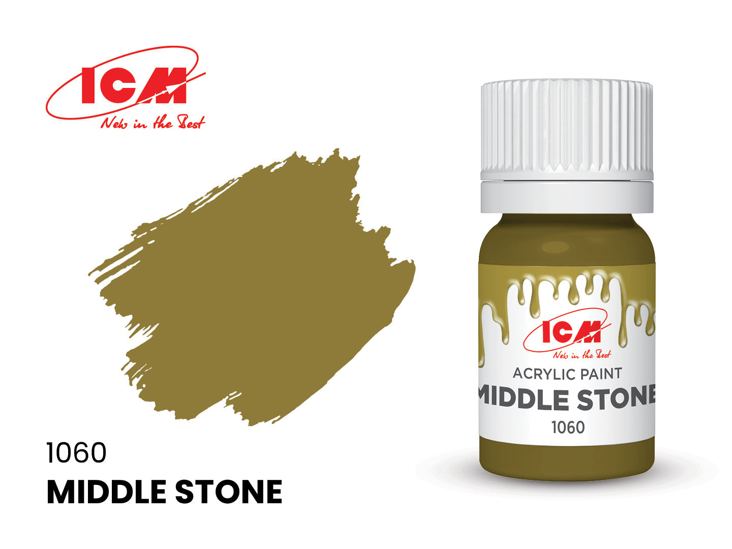 ICM Acrylic Paint 12ml Middle Stone (1060)