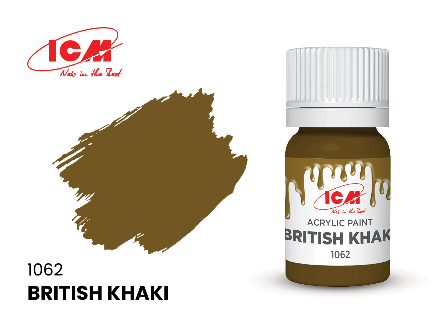 ICM Acrylic Paint 12ml British Khaki (1062)