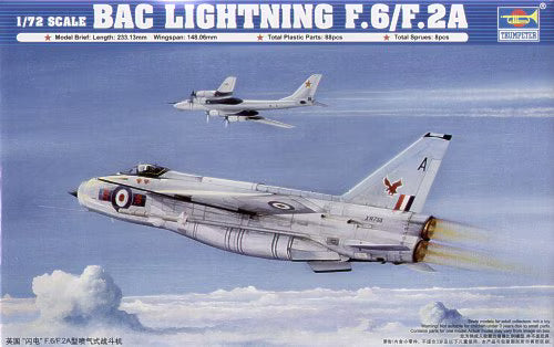 Trumpeter 1/72 BAC Lightning F.6/F.2A (01654)
