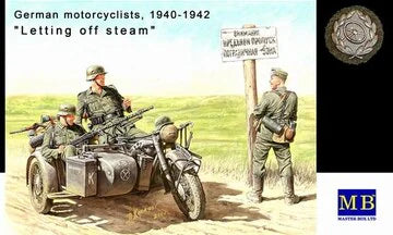 Master Box Ltd 1/35 German Motorcyclists 1940-1943 "Letting off steam..." (MB3539)