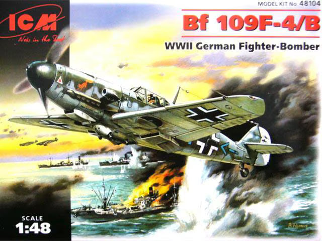 ICM 1/48 Messerschmitt Bf 109F-4/B WWII German Fighter Bomber (48104)
