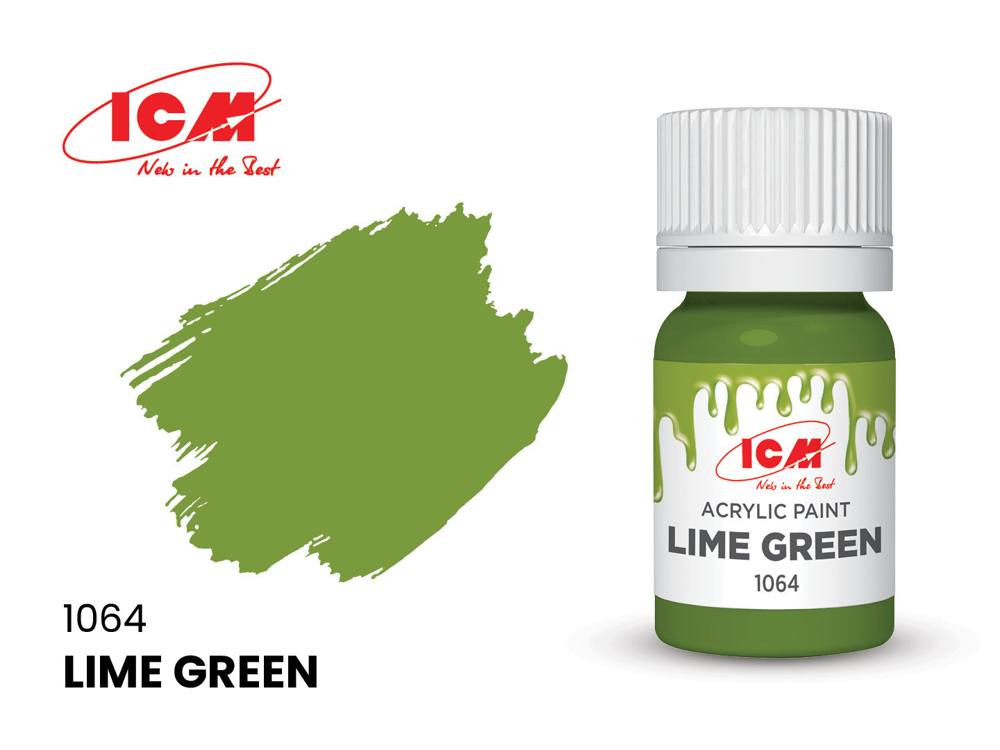 ICM Acrylic Paint 12ml Lime Green (1064)