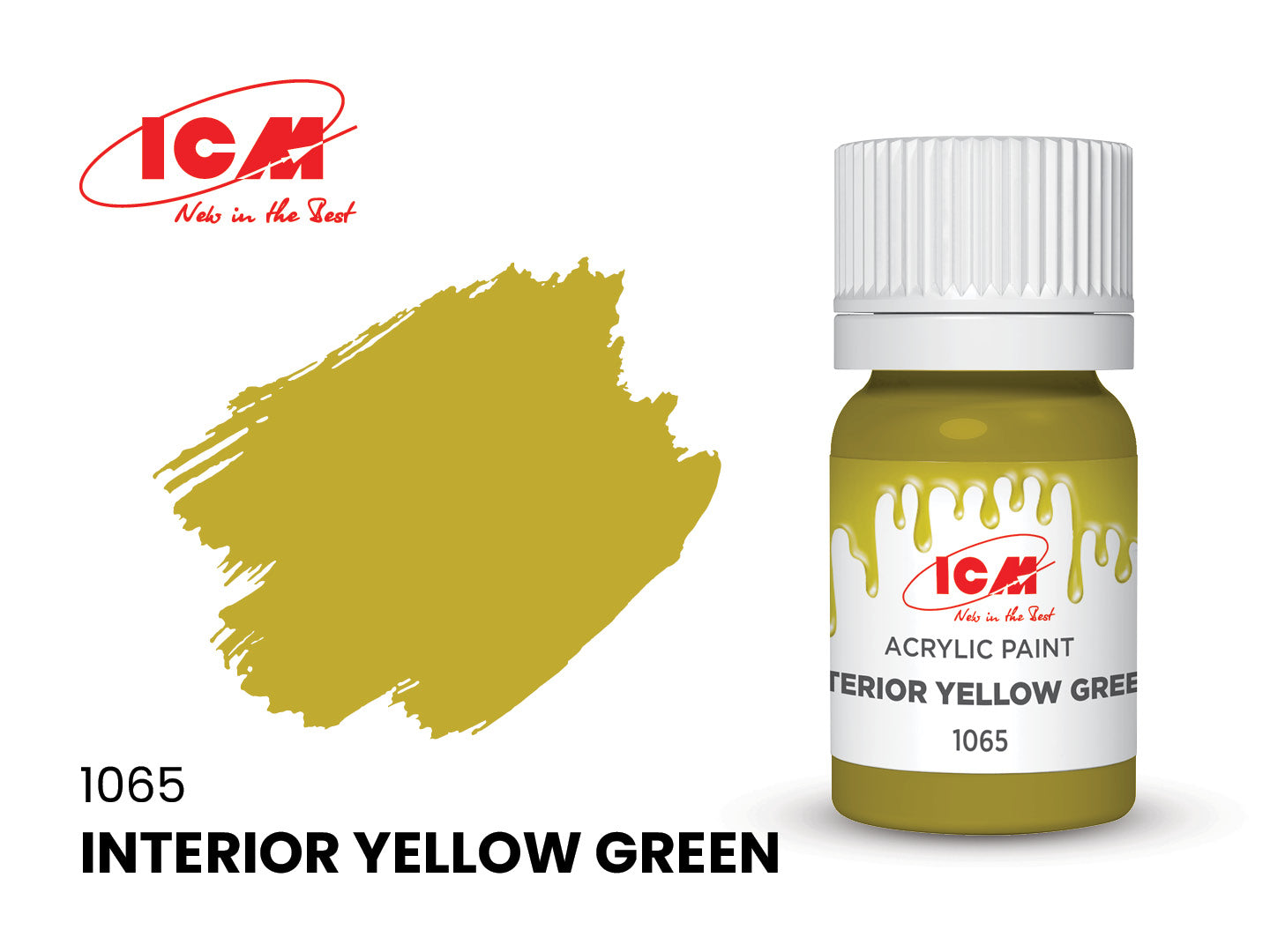 ICM Acrylic Paint 12ml Interior Yellow Green (1065)
