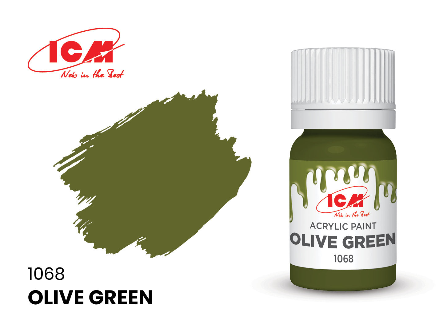 ICM Acrylic Paint 12ml Olive Green (1068)