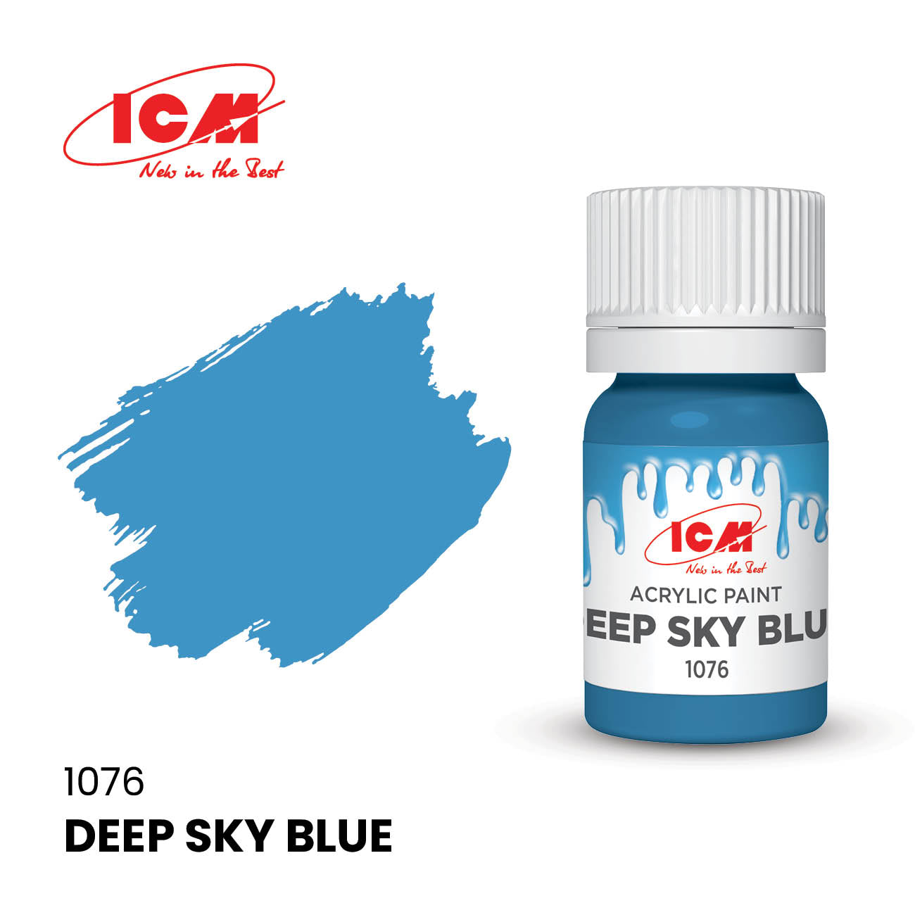 ICM Acrylic Paint 12ml Deep Sky Blue (1076)
