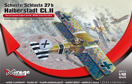 Mirage Hobby 1/48 Schusta/Schlasta 27 b Halberstadt CL.II (Two-seat ground support aircraft / Middle production batch (481308)