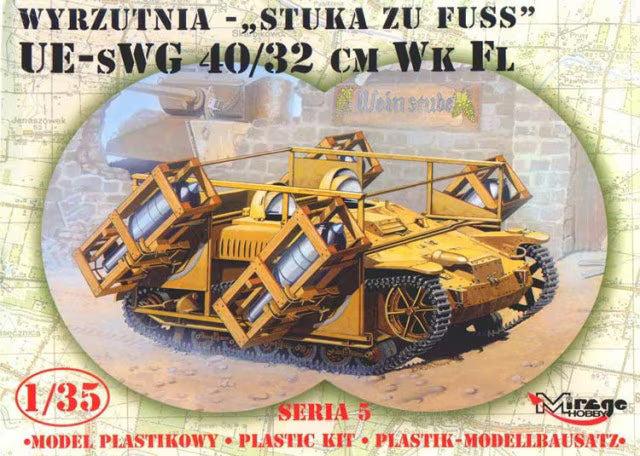 Mirage Hobby 1/35 "Stuka zu Fuss" UE-sWG 40/32cm Wk Fl Sfl. für 32cm sWur 40 auf Inf.Schlp. UE 630(f) early (35519)