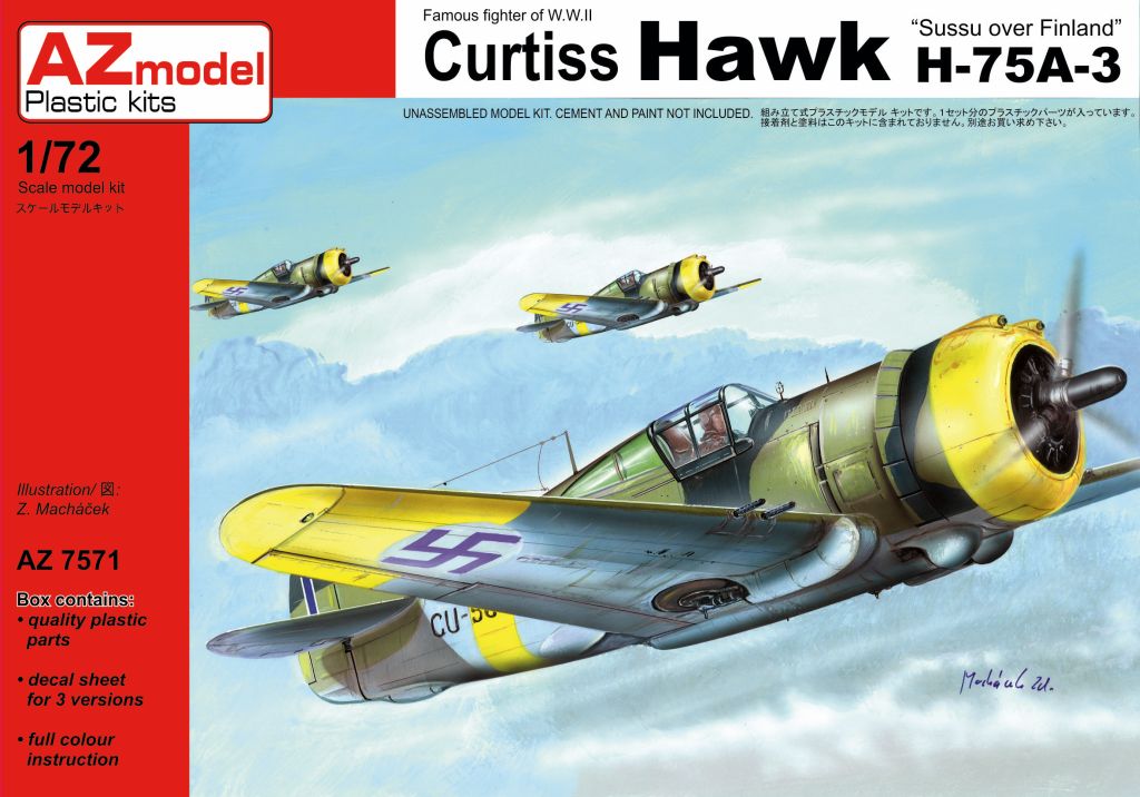 AZmodel 1/72 Sussu over Finland Curtiss Hawk H-75A-3 (AZ 7571)