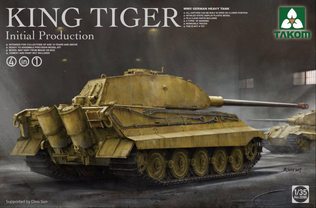 Takom 1/35 WWII German Heavy Tank King Tiger Initial production (2096)
