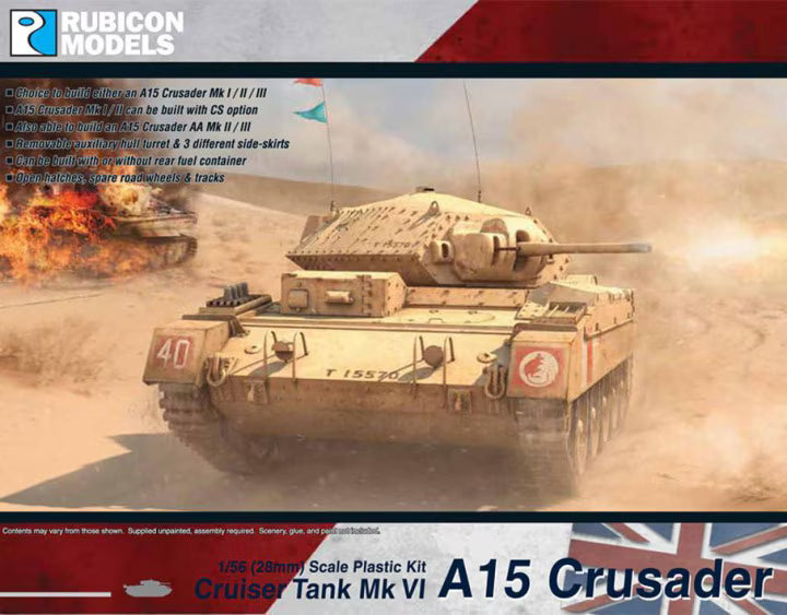Rubicon Models 1/56 Cruiser Tank Mk VI A15 Crusader (280025)