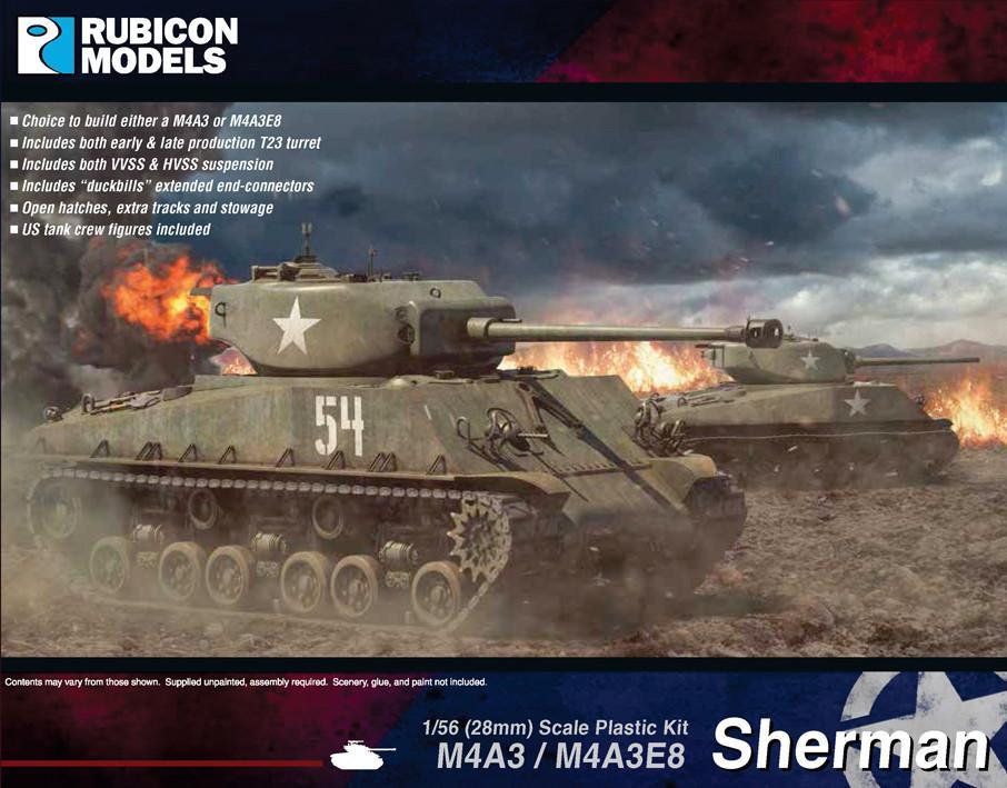 Rubicon Models 1/56 M4A3 / M4A3E8 Sherman (280042)