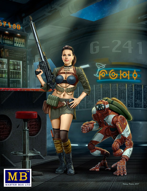 Master Box Ltd 1/24 At The Edge of The Universe. Strange Company's adventures.  Episode I. The first meeting.  Back off. (MB240335)