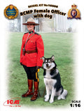 ICM 1/16 RCMP Female Officer with dog (16008)