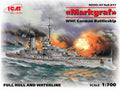 ICM 1/700 WWI German Battleship Markgraf (Full Hull and Waterline) (S.017)