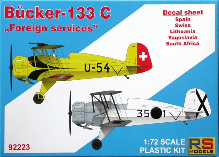 RS Models 1/72 Bücker-133 C "Foreign services" (92223)