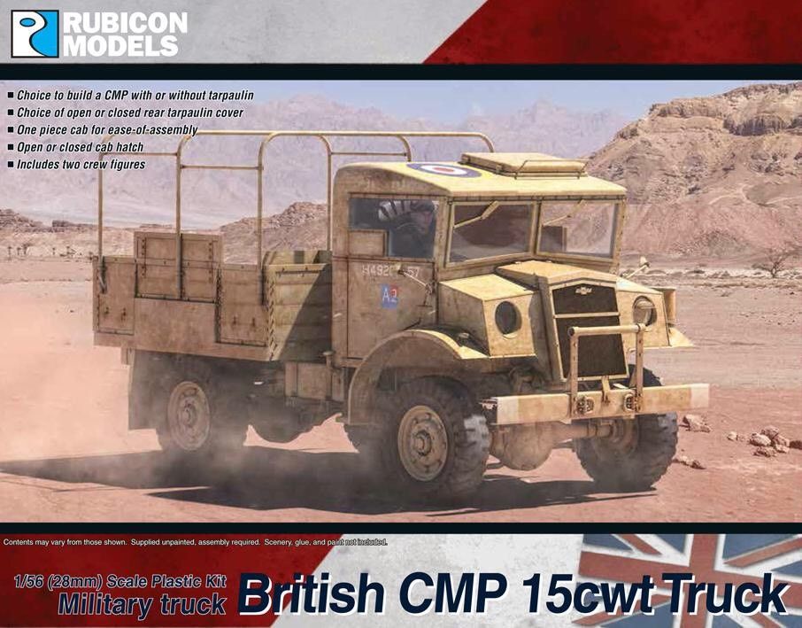 Rubicon Models 1/56 Military truck British CMP 15cwt Truck (280056)