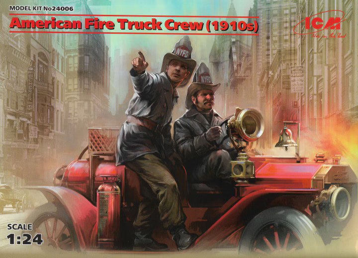 ICM 1/24 American Fire Truck Crew (1910s) - 2 Figures (24006)
