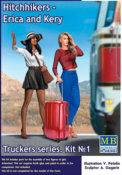 Master Box Ltd 1/24 Truckers Series Erica and Kery (Kit No 1) (MB24041)