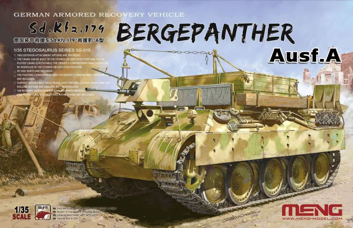 Meng 1/35 Bergepanther Ausf.A German Armored Recovery Vehicle Sd.Kfz.179 (SS-015)